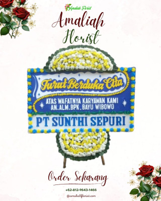 Papan Bunga Duka di Koragi